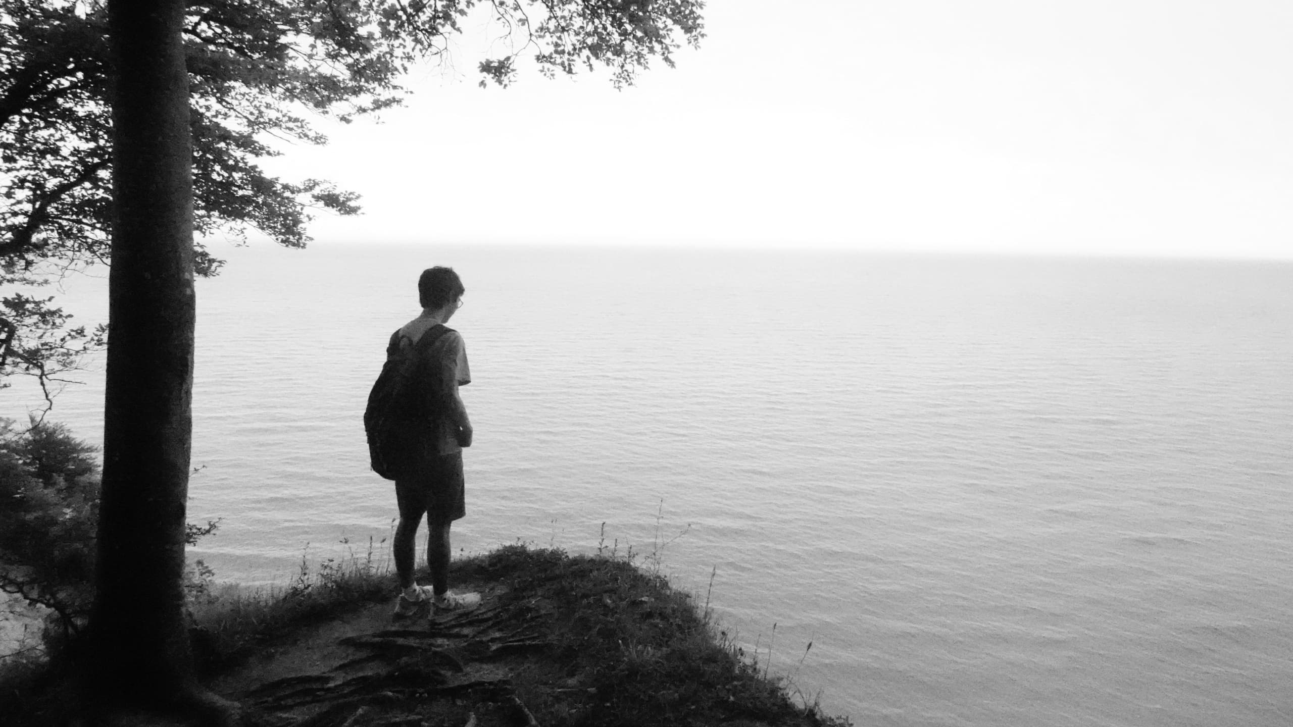 Watching the sea at Sassnitz, GER